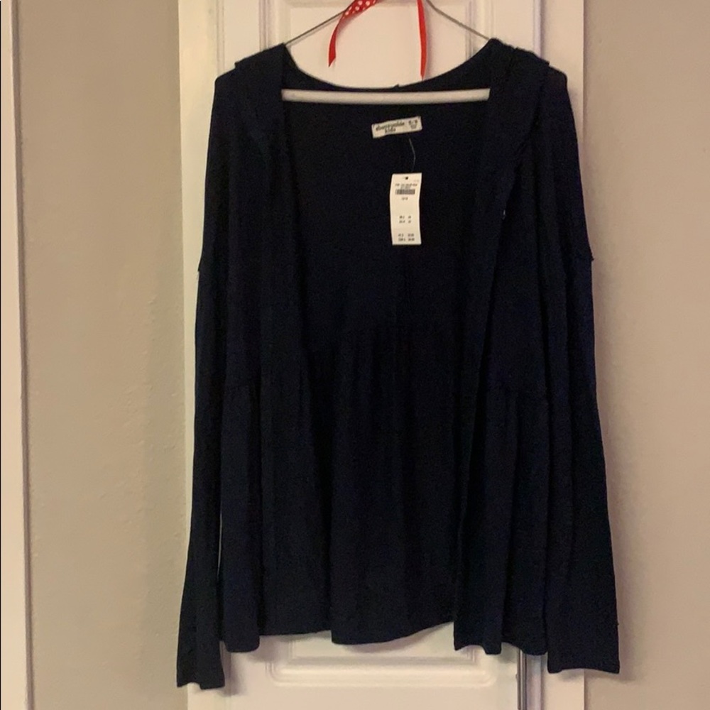 NWT Abercrombie kids girls 15/16 sweater hoodie